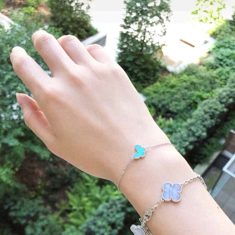 [Eterna Juwelen]SCHMETTERLING TÜRKIS SCHMETTERLING ARMBAND SILBER