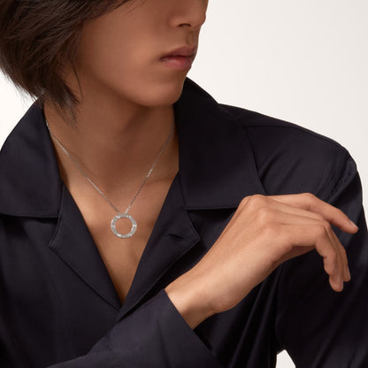 [Eterna Jewels]LOVE NECKLACE 16MM 3 DIAMONDS