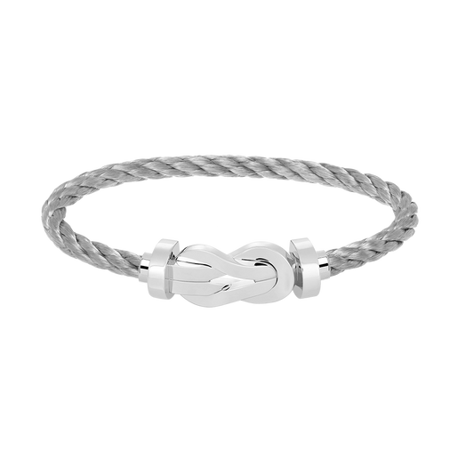 [Eterna Jewels]CHANCE GROSSE 8-FIGUREN-SCHNALLE ARMBAND OHNE DIAMANT SILBER