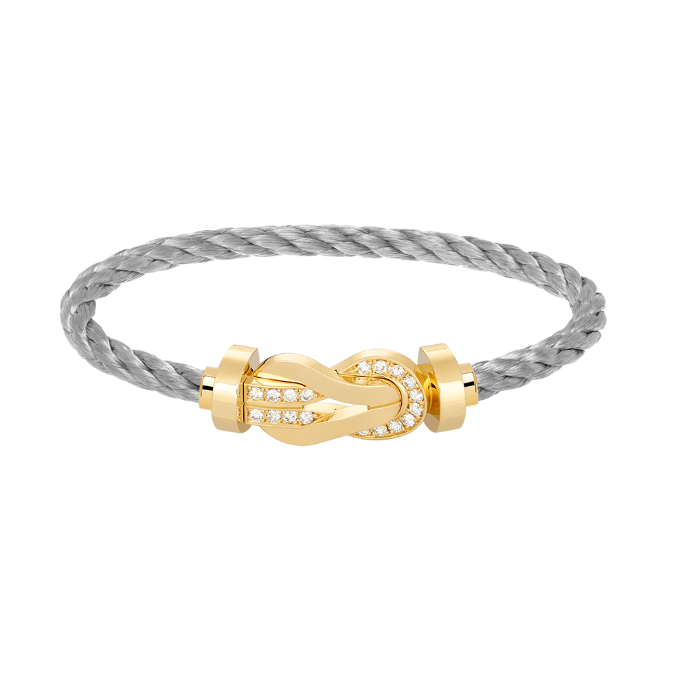 [Eterna Juwelen]CHANCE GROSSE 8 FIGUREN-SCHNALLE HALBER DIAMANT ARMREIF GOLD