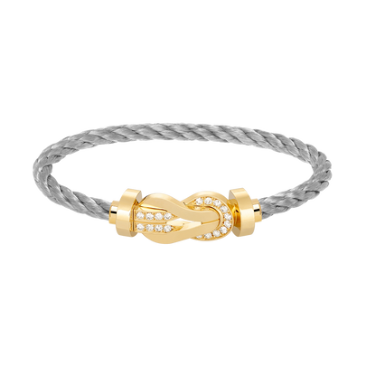 [Eterna Juwelen]CHANCE GROSSE 8 FIGUREN-SCHNALLE HALBER DIAMANT ARMREIF GOLD