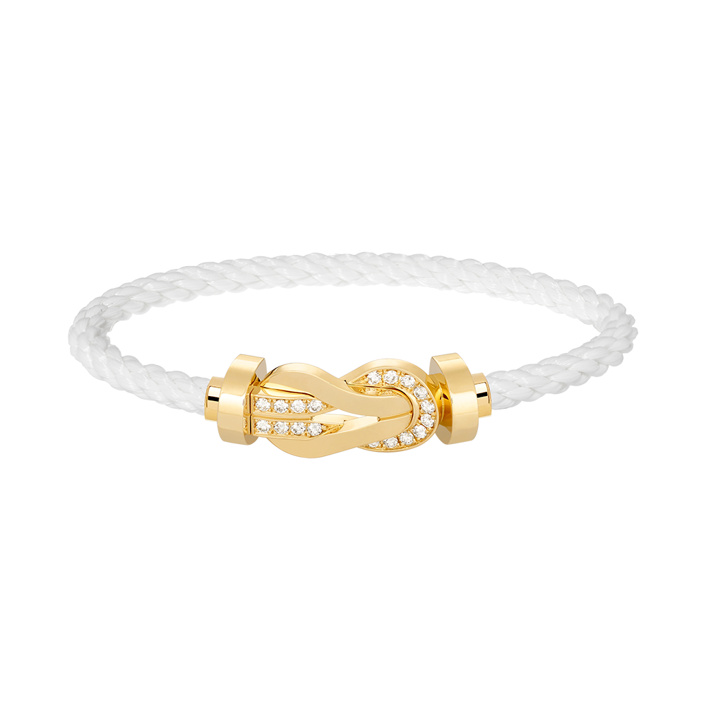 [Eterna Juwelen]CHANCE GROSSE 8 FIGUREN-SCHNALLE HALBER DIAMANT ARMREIF GOLD