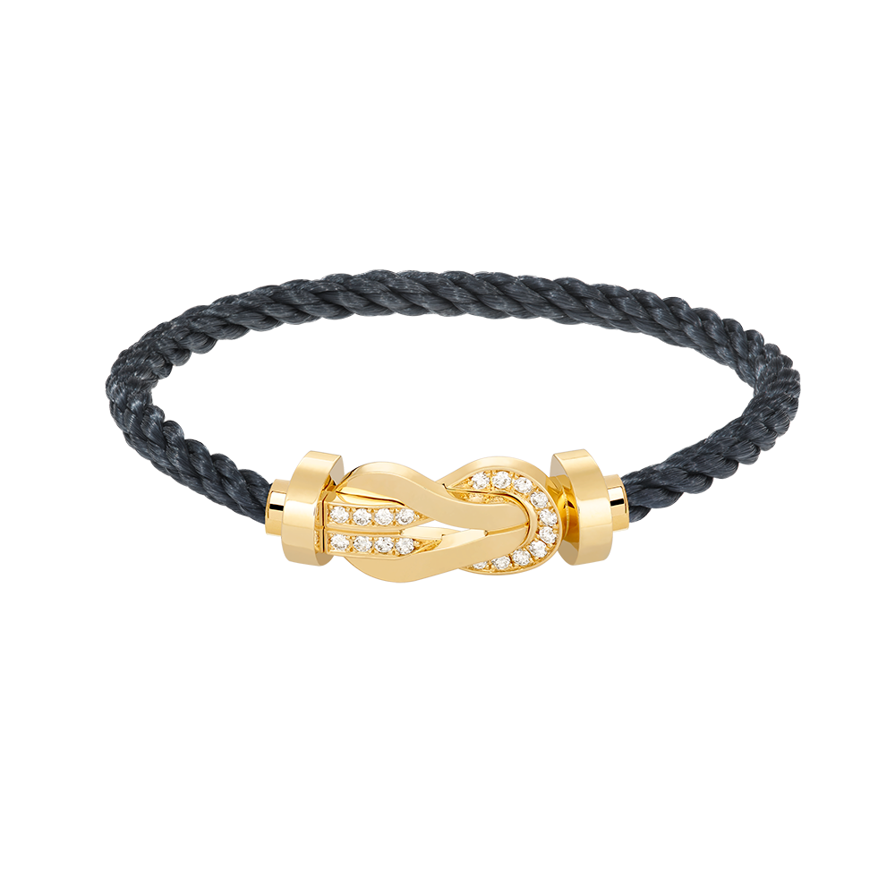 [Eterna Juwelen]CHANCE GROSSE 8 FIGUREN-SCHNALLE HALBER DIAMANT ARMREIF GOLD