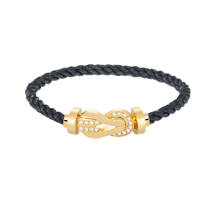 [Eterna Juwelen]CHANCE GROSSE 8 FIGUREN-SCHNALLE HALBER DIAMANT ARMREIF GOLD