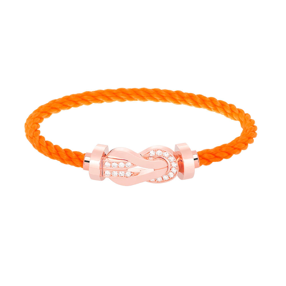 [Eterna Jewels]CHANCE GROSSE 8-FIGUREN SCHNALLE HALBDAMANT ARMREIF ROSEGOLD