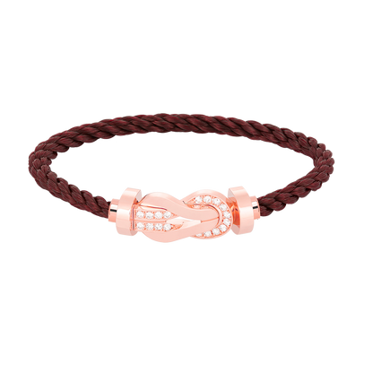 [Eterna Jewels]CHANCE GROSSE 8-FIGUREN SCHNALLE HALBDAMANT ARMREIF ROSEGOLD