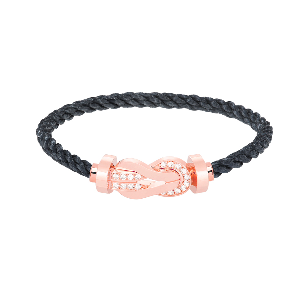 [Eterna Jewels]CHANCE GROSSE 8-FIGUREN SCHNALLE HALBDAMANT ARMREIF ROSEGOLD