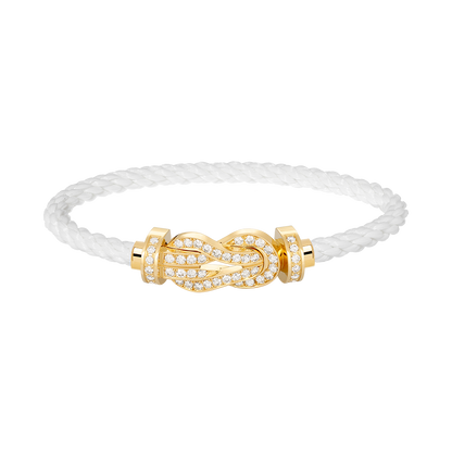 [Eterna Jewels]CHANCE GROSSE 8ER SCHNALLE VOLLDIAMANTEN ARMBAND GOLD