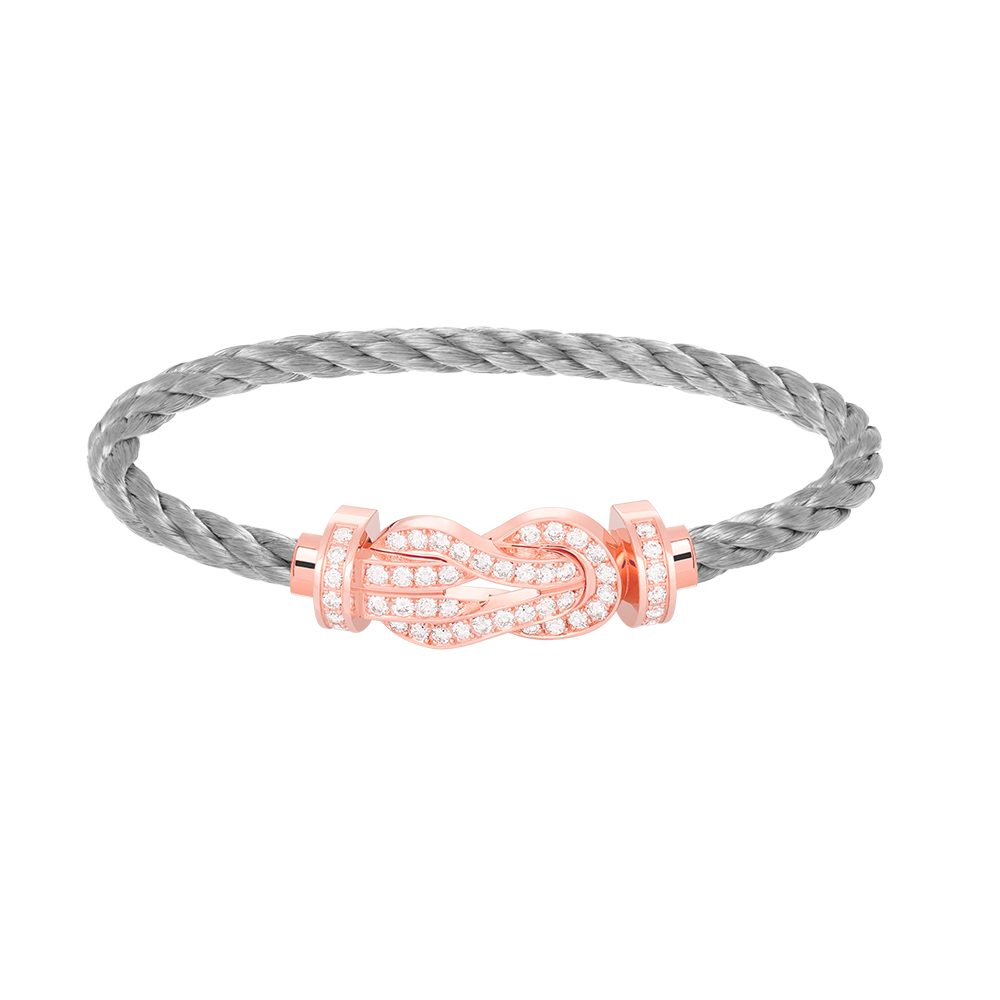 [Eterna Jewels]チャンスラージ8フィギュアバックルフルダイヤモンドブレスレットローズゴールド