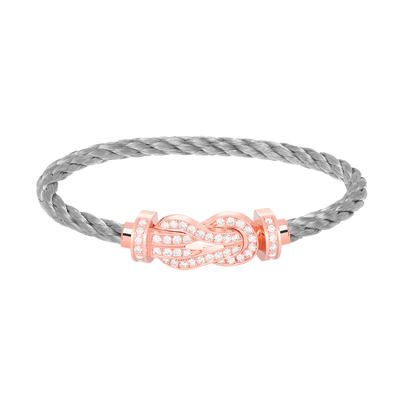 [Eterna Jewels]CHANCE GROSSE 8ER SCHNALLE VOLL DIAMANT ARMREIF ROSÉGOLD