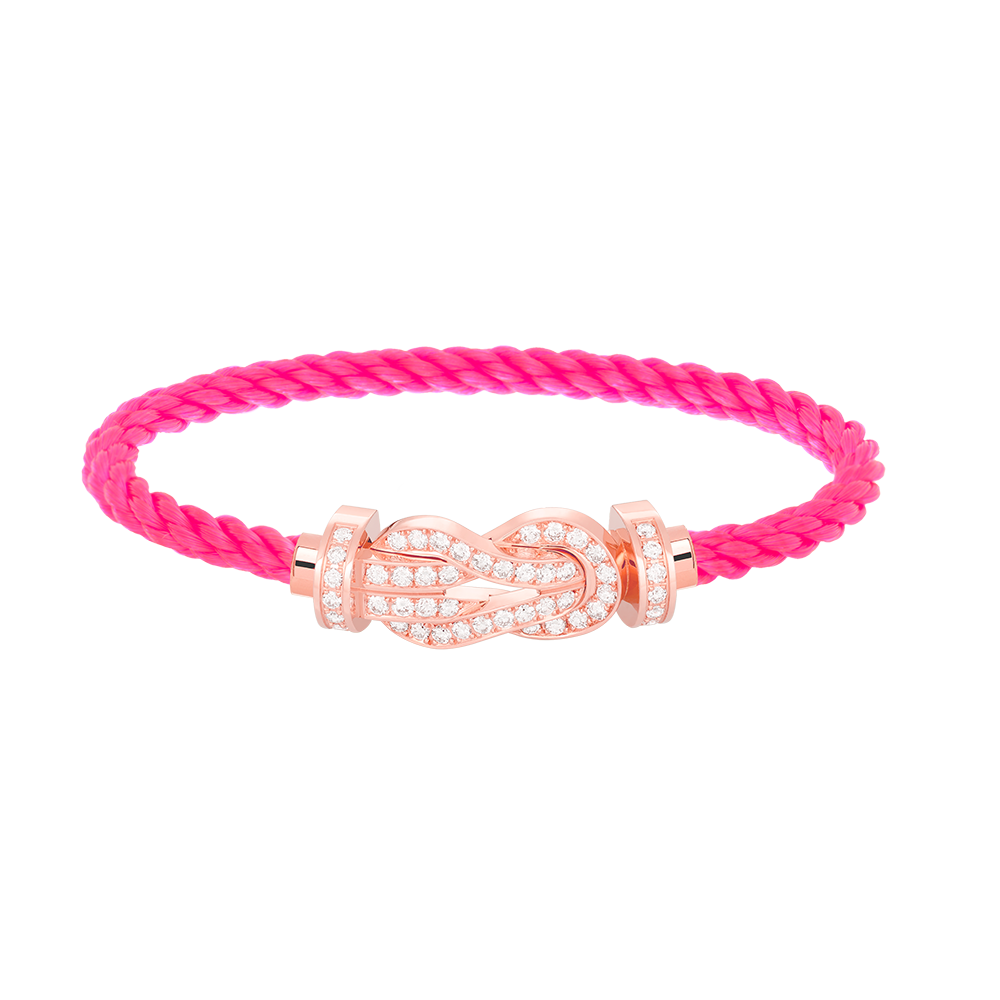 [Eterna Jewels]チャンスラージ8フィギュアバックルフルダイヤモンドブレスレットローズゴールド