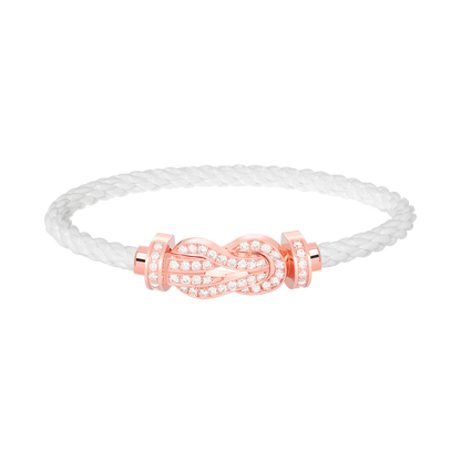 [Eterna Jewels]CHANCE GROSSE 8ER SCHNALLE VOLL DIAMANT ARMREIF ROSÉGOLD