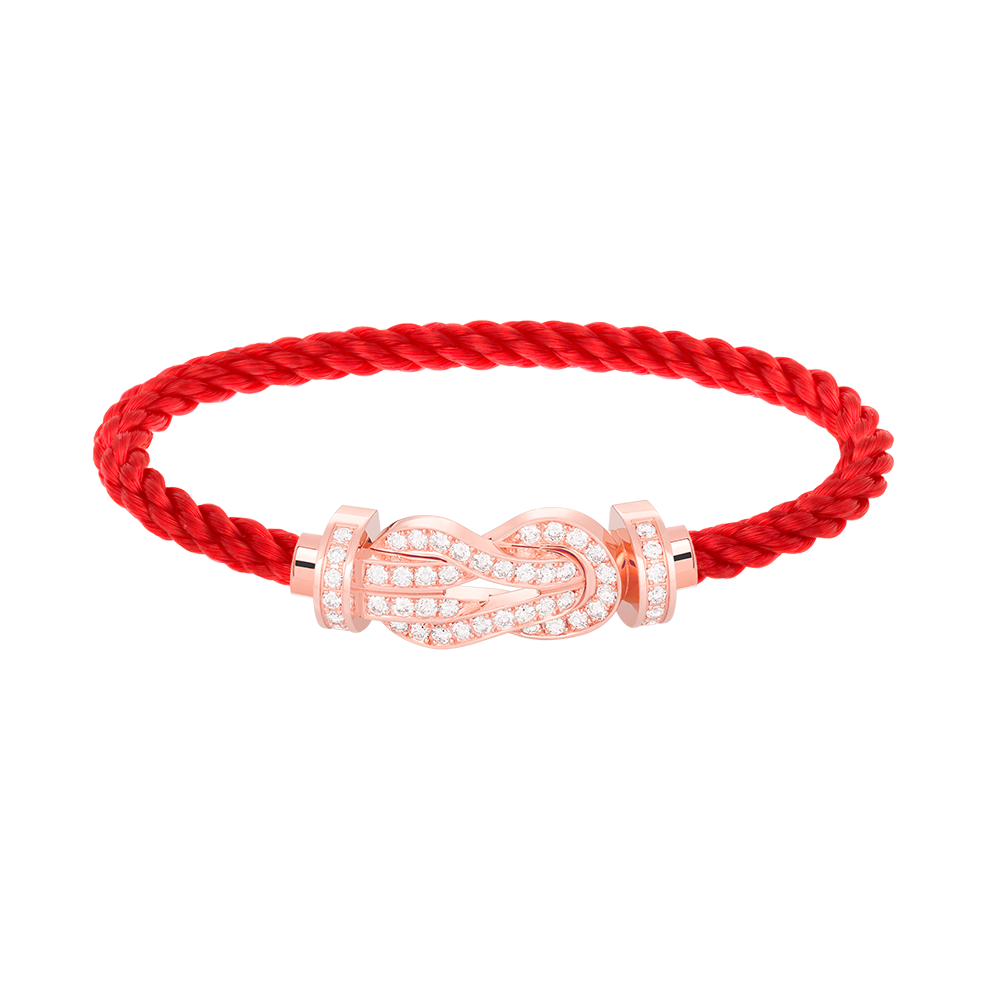[Eterna Jewels]チャンスラージ8フィギュアバックルフルダイヤモンドブレスレットローズゴールド
