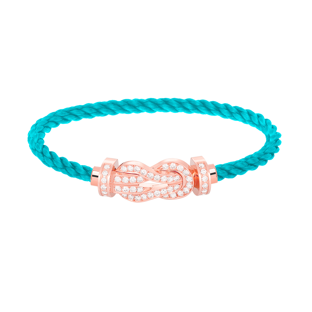 [Eterna Jewels]チャンスラージ8フィギュアバックルフルダイヤモンドブレスレットローズゴールド