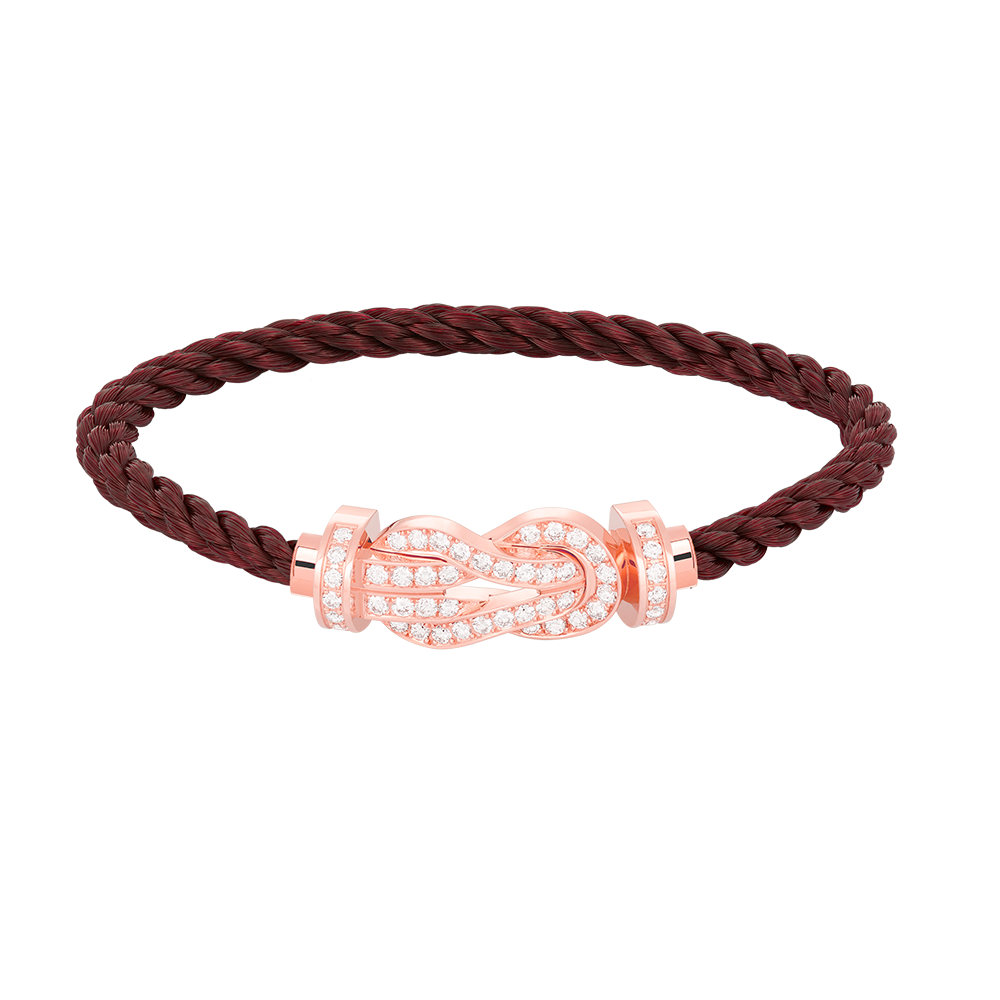 [Eterna Jewels]チャンスラージ8フィギュアバックルフルダイヤモンドブレスレットローズゴールド