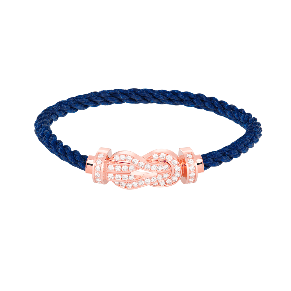 [Eterna Jewels]チャンスラージ8フィギュアバックルフルダイヤモンドブレスレットローズゴールド