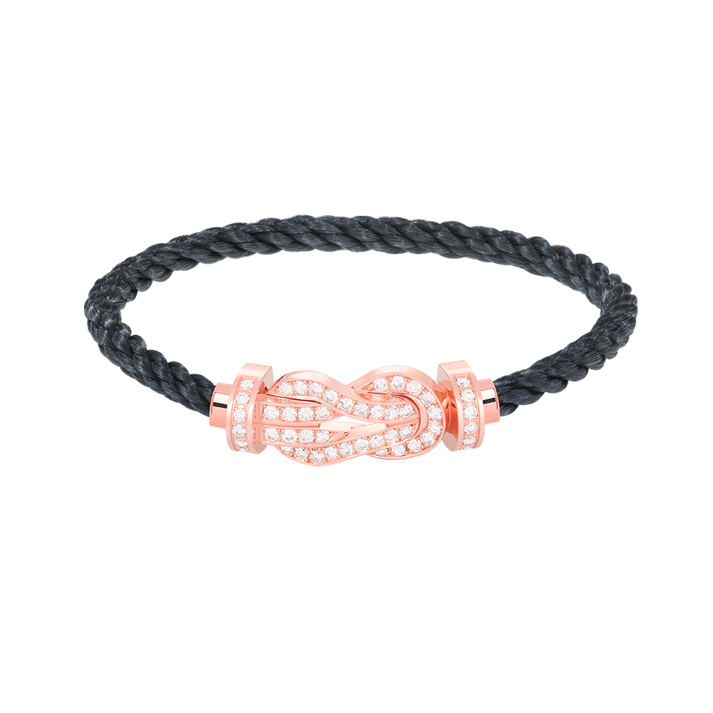 [Eterna Jewels]チャンスラージ8フィギュアバックルフルダイヤモンドブレスレットローズゴールド