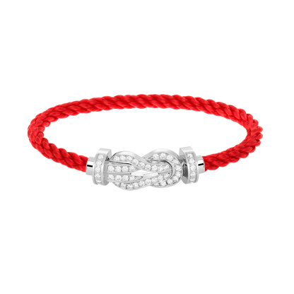 [Eterna Jewels]CHANCE GROSSE 8-FIGUREN SCHNALLE VOLL DIAMANT ARMREIF SILBER