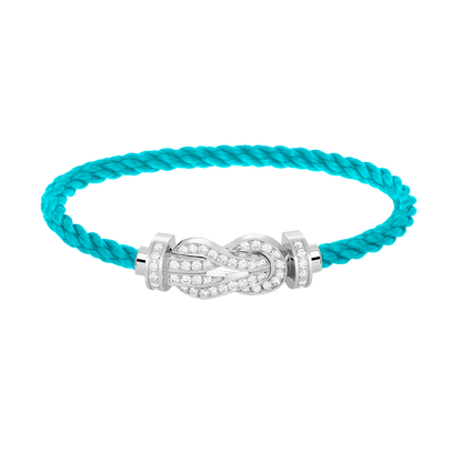 [Eterna Jewels]CHANCE GROSSE 8-FIGUREN SCHNALLE VOLL DIAMANT ARMREIF SILBER