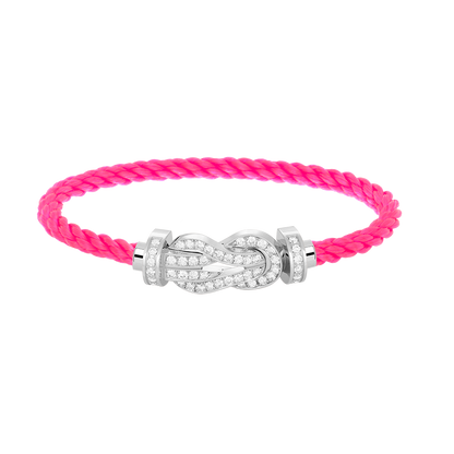 [Eterna Jewels]CHANCE GROSSE 8-FIGUREN SCHNALLE VOLL DIAMANT ARMREIF SILBER