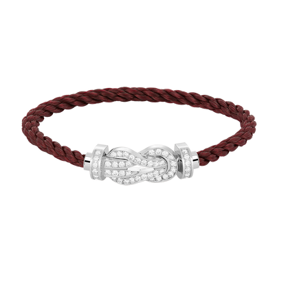 [Eterna Jewels]CHANCE GROSSE 8-FIGUREN SCHNALLE VOLL DIAMANT ARMREIF SILBER