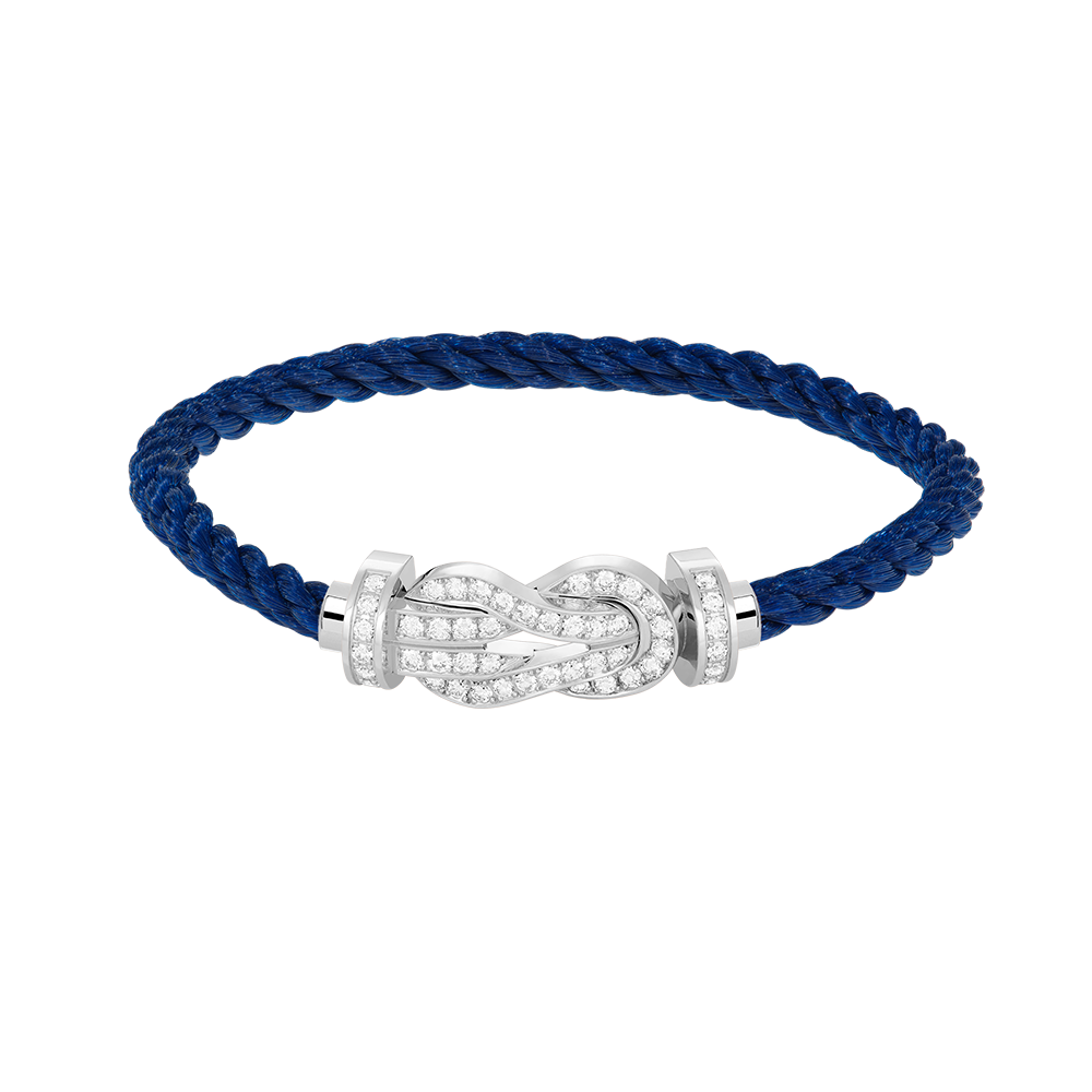 [Eterna Jewels]CHANCE LARGE 8 フィギュアバックル フルダイヤモンドブレスレット シルバー
