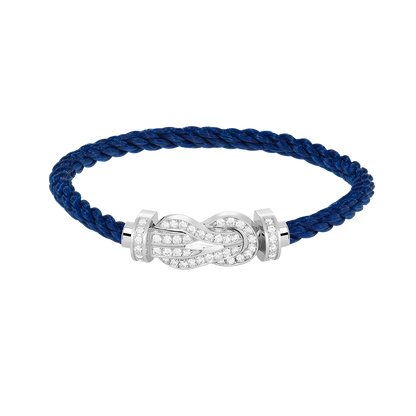 [Eterna Jewels]CHANCE GROSSE 8-FIGUREN SCHNALLE VOLL DIAMANT ARMREIF SILBER