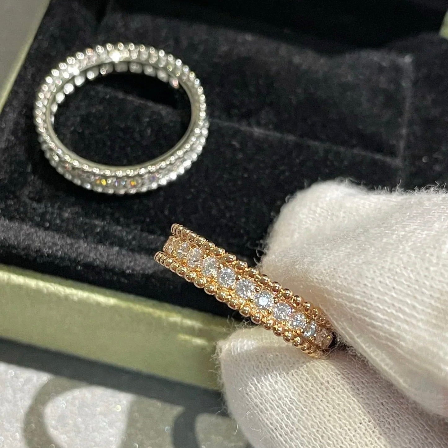 [Eterna Jewels]PERLEE DIAMANT SILBERRING