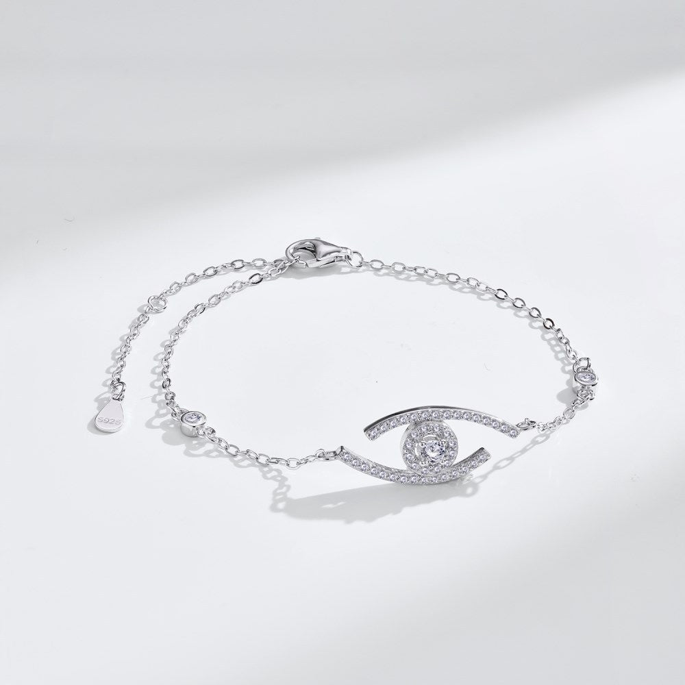 [Eterna Jewels]Armband mit Pave-Diamanten Lucky Eye