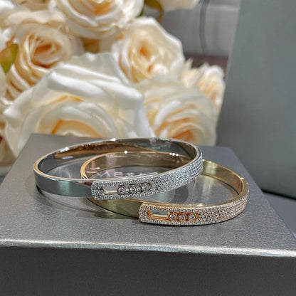 [Eterna Jewels]Noa Roségold-Armreif mit Diamant-Pavé