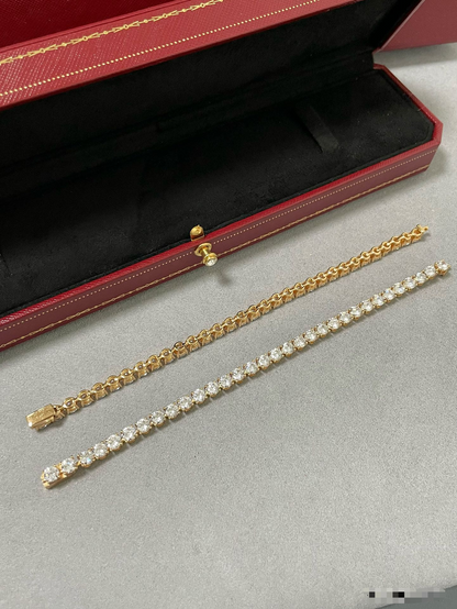 [Eterna Jewels Schmuck]TENNISARMREIF MIT VOLLSTÄNDIGER DIAMANTFASSUNG