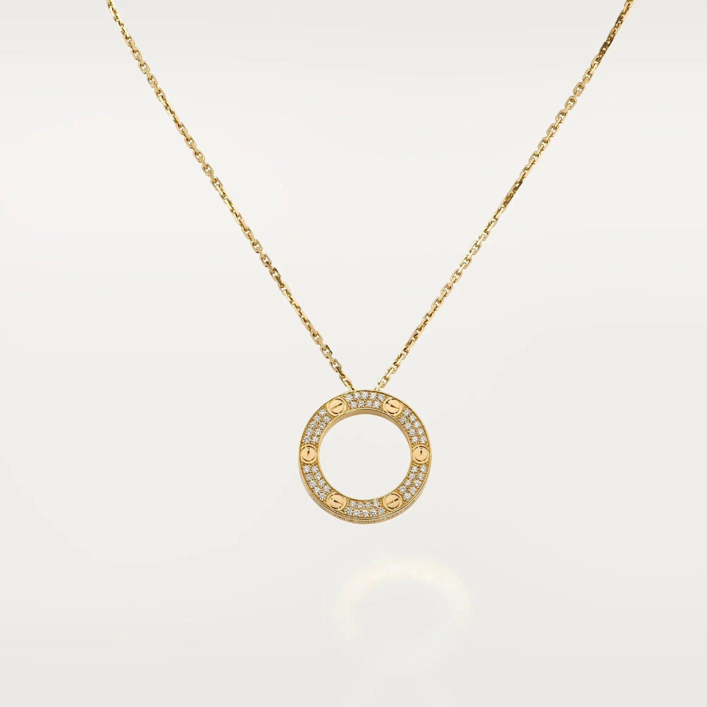 [Eterna Jewels]LOVE NECKLACE 16MM  FULL DIAMOND
