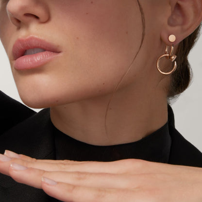 [Eterna Jewels]JUSTE NO DIAMOND DOUBLE EARRINGS