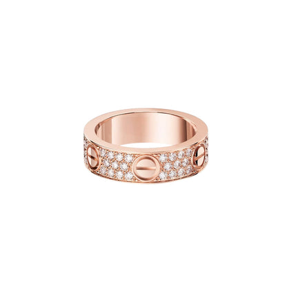 [Eterna Jewels]LOVE RING 5.5MM DIAMONDS PAVED