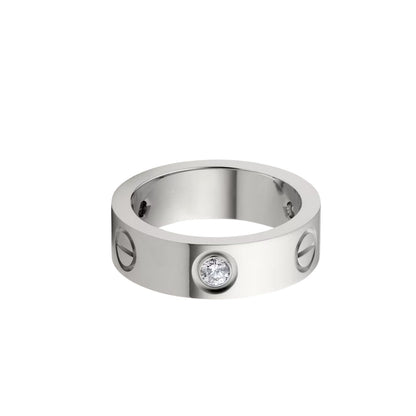 [Eterna Jewels]LOVE 5.5MM 3 DIAMOND RING