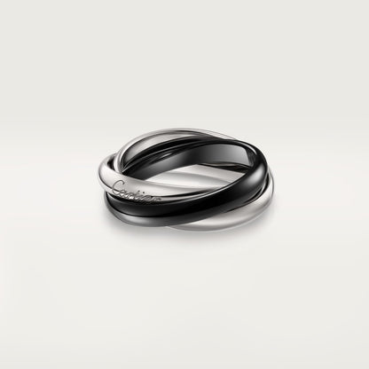 [Eterna Jewels]TRINITY 3.2MM RING BLACK CERAMIC