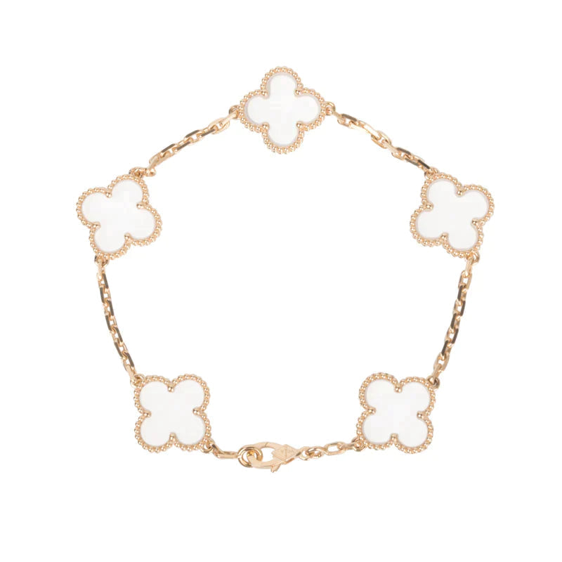 [Eterna Jewels]KLEEBKATT 5 MOTIV BERGKRISTALL-ARMBAND
