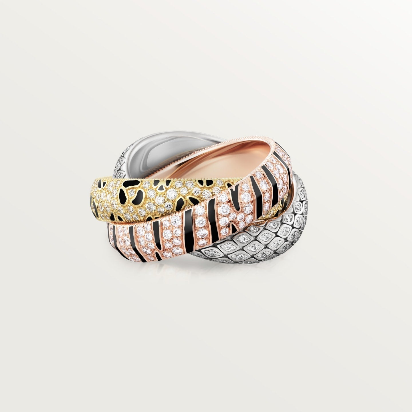 [Eterna Jewels]TRINITY  RING LEOPARD PRINT