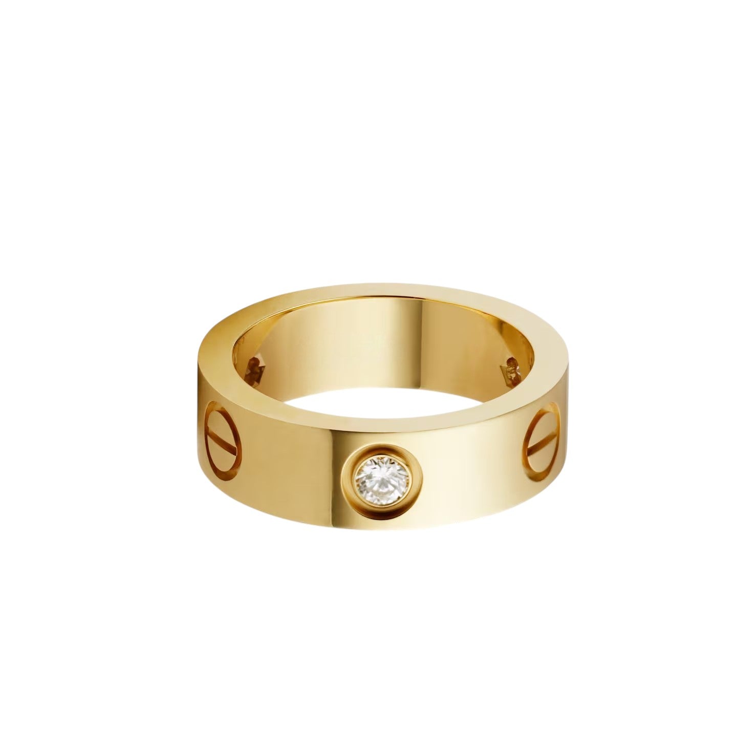 [Eterna Jewels]LOVE 5.5MM 3 DIAMOND RING