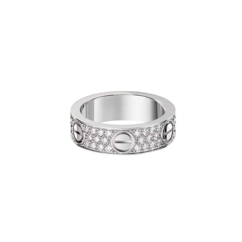 [Eterna Jewels]LOVE RING 5.5MM DIAMONDS PAVED