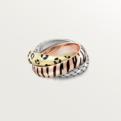 [Eterna Jewels]TRINITY  RING LEOPARD PRINT