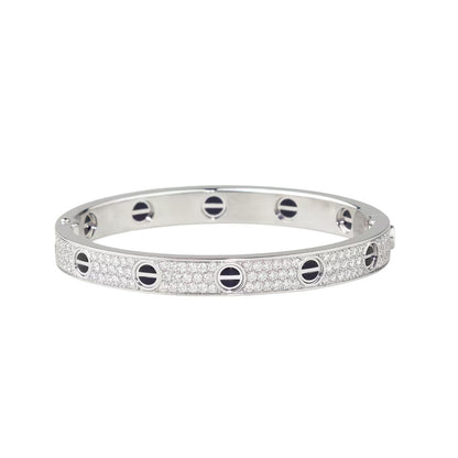 [Eterna Jewels]LOVE BRACELET 6.1MM DIAMOND-PAVED CERAMIC
