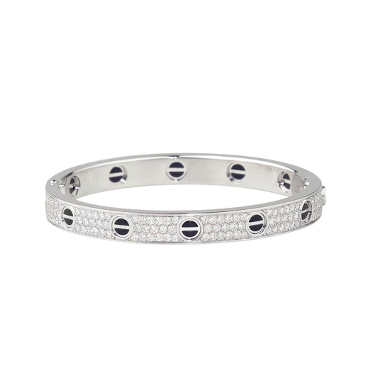[Eterna Jewels]LOVE BRACELET 6.1MM DIAMOND-PAVED CERAMIC
