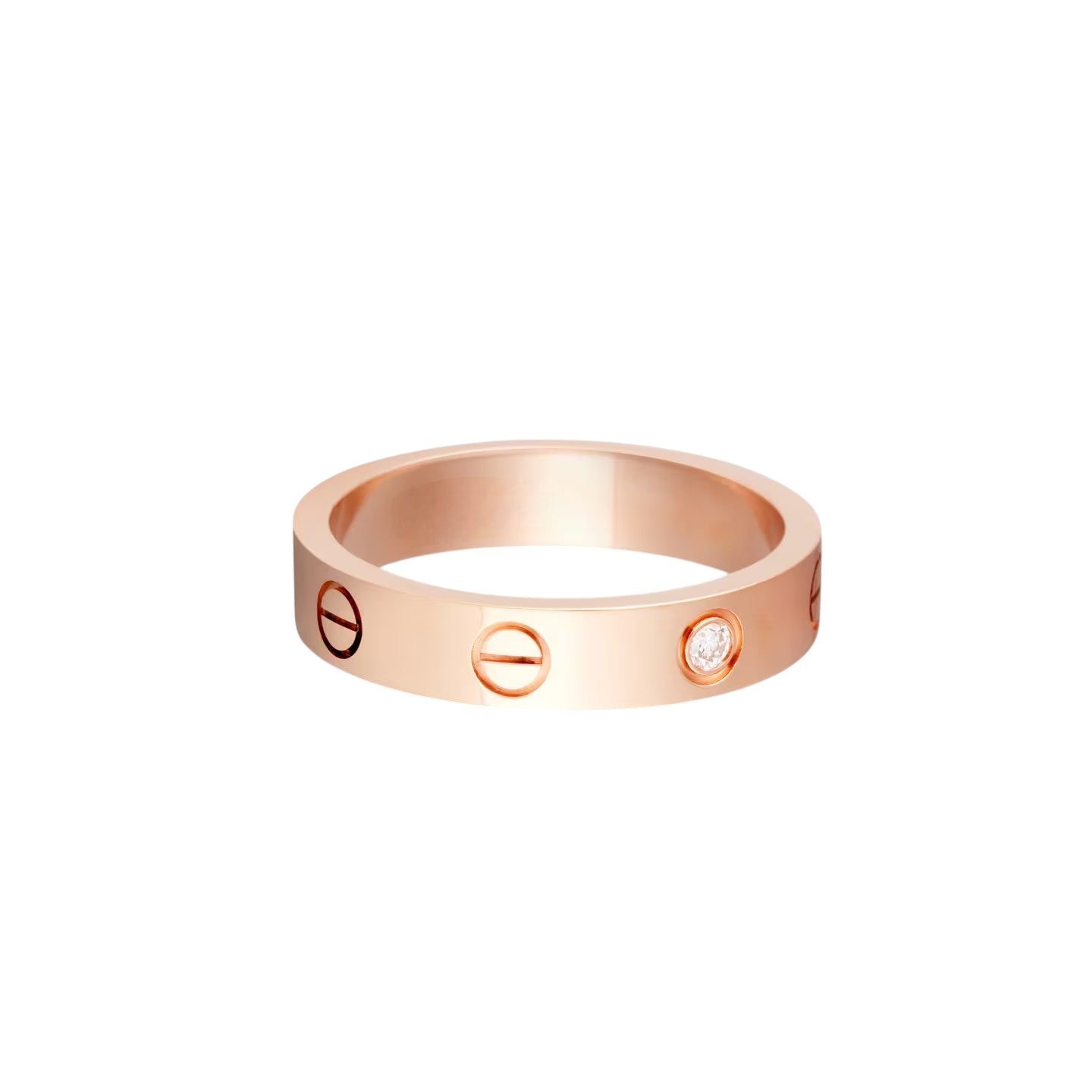[Eterna Jewels]LOVE 4MM 1 DIAMOND RING