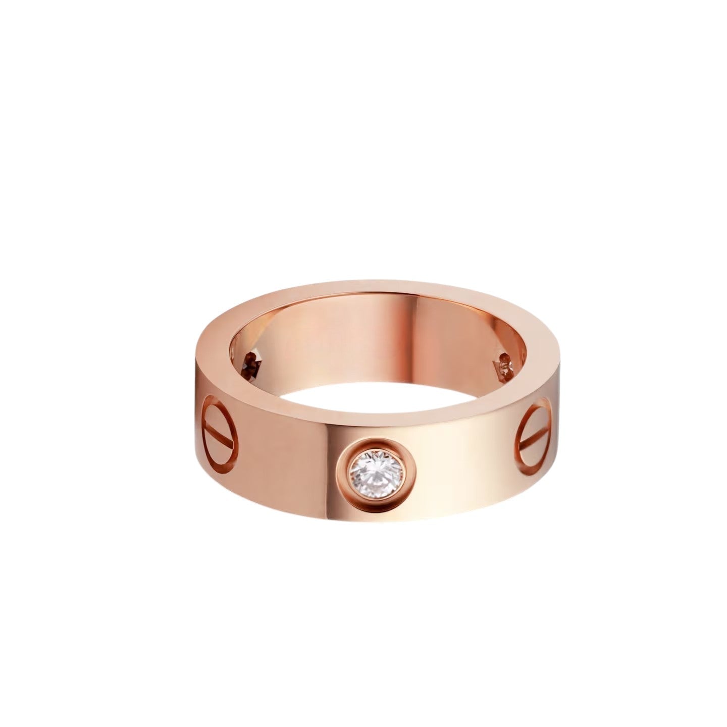 [Eterna Jewels]LOVE 5.5MM 3 DIAMOND RING
