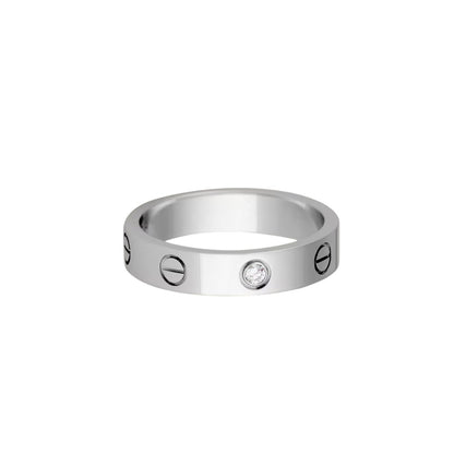 [Eterna Jewels]LOVE 4MM 1 DIAMOND RING