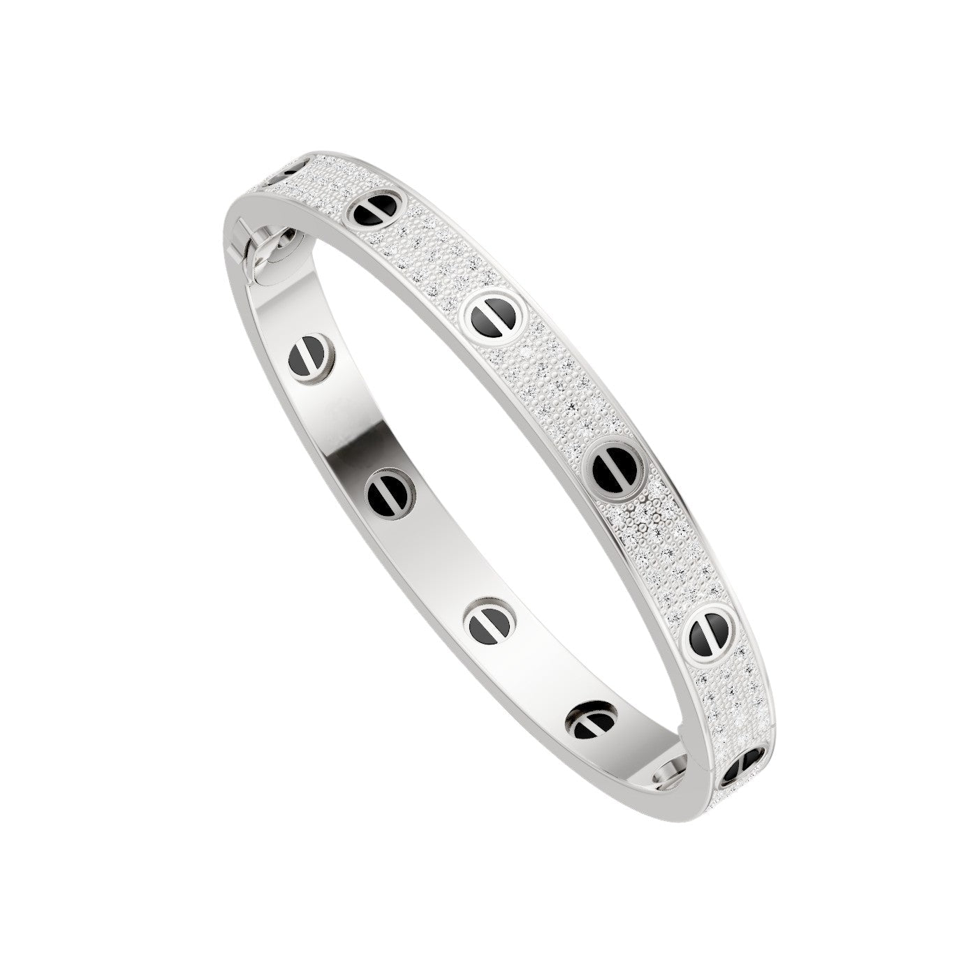 [Eterna Jewels]LOVE BRACELET 6.1MM DIAMOND-PAVED CERAMIC