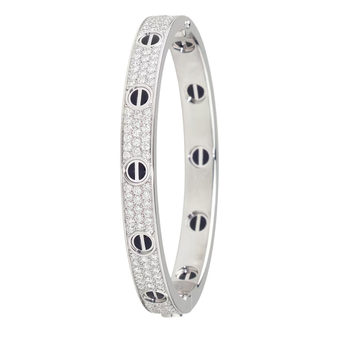 [Eterna Jewels]LOVE BRACELET 6.1MM DIAMOND-PAVED CERAMIC