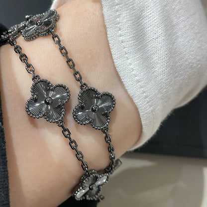 [Eterna Jewels]KLEEBRETT 5 MOTIV SCHWARZES ARMBAND