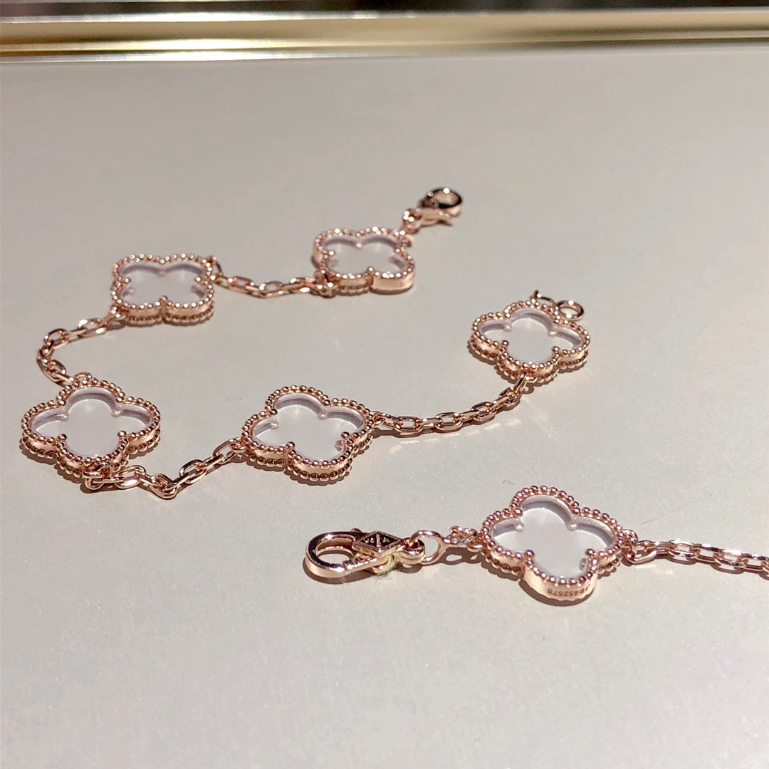 [Eterna Jewels]KLEEBKATT 5 MOTIV BERGKRISTALL-ARMBAND